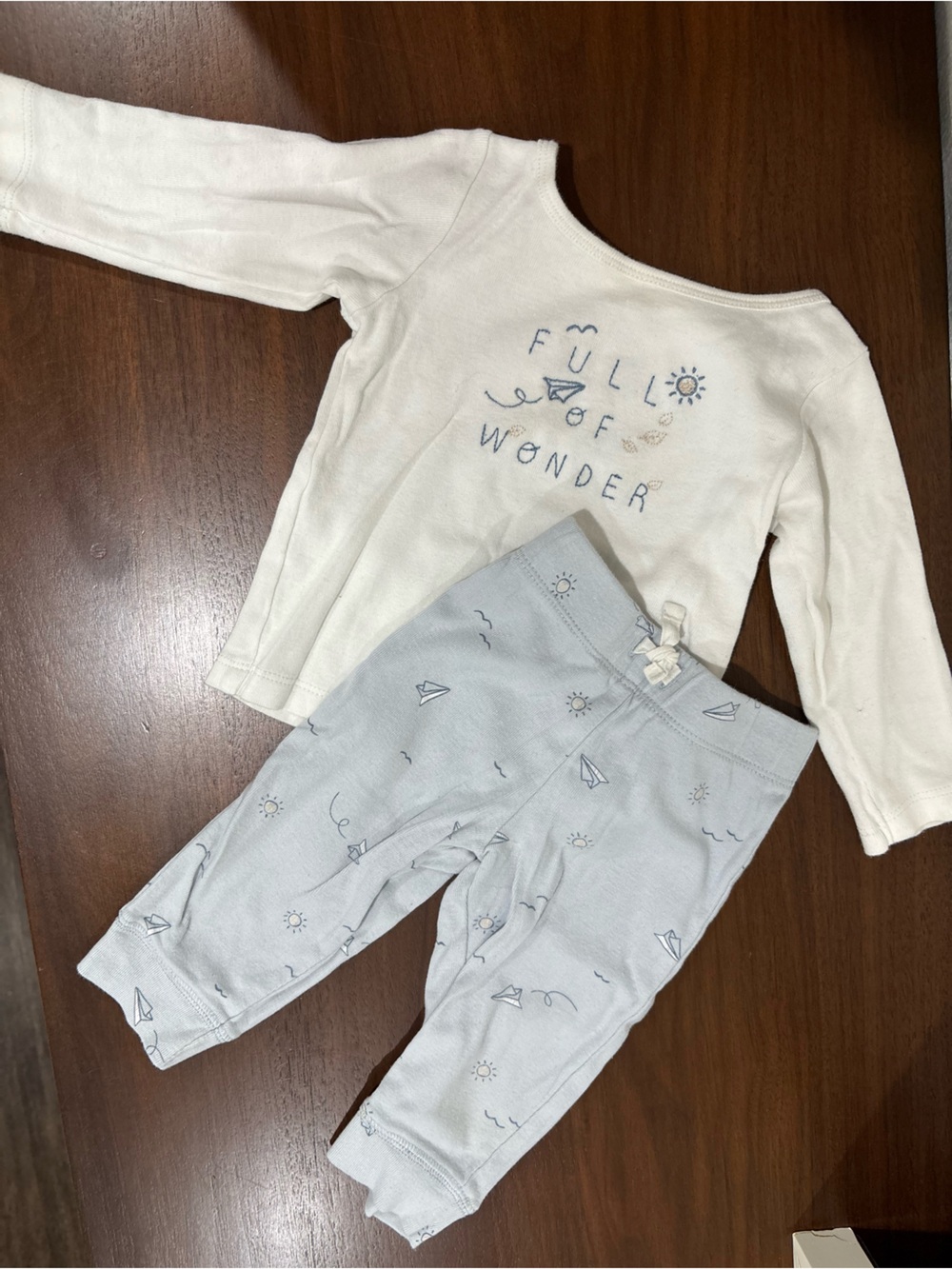 Kids Light Blue Printed pajamas
